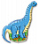 Шарик с гелием "Динозавр" - 108см